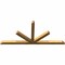 Ekena Millwork Saratoga Rough Sawn Timber Gable Bracket, Western Red Cedar, 96"W x 44"H x 4"D x 4"F, 11/12 Pitch GBW096X44X0404SAR00RWR - alternate 2